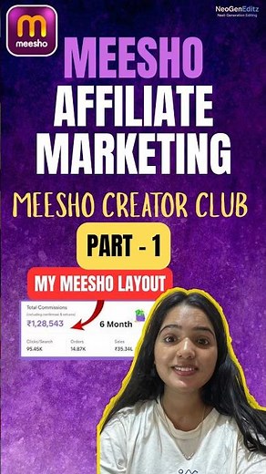 earn lakhs using meesho 😱| Part 1 meesho affiliate marketing | no investment #workfromhome #meesho