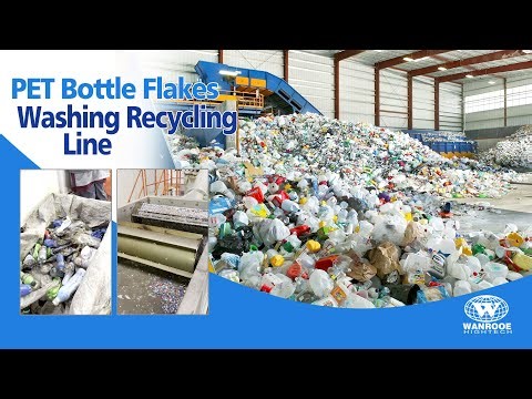 100-3000kg/h PET Plastic Bottles Crushing Washing Drying Recycling Washing Line With Label Removing