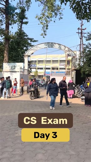 CS Exam Day 3. Same discipline. CS Exam continues.Best of luck! 💪