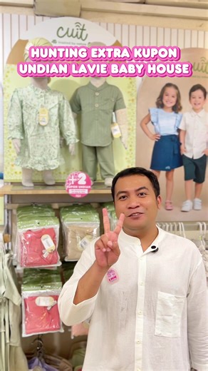 Bunda mau kesempatan menang UMROH makin besar? 🤩 Yuk hunting kupon extra di Lavie Baby House! Caranya gampang banget 👇 🛍 Belanja produk sponsor yang bertanda khusus 🎟 Langsung dapatkan kupon undian EXTRA Semakin banyak produk sponsor yang Bunda beli, ✨ semakin banyak kupon yang didapat ✨ semakin besar juga peluang berangkat UMROH! Belanja kebutuhan si kecil ✔️ Dapat kupon undian ✔️ Kesempatan ke Tanah Suci juga makin dekat 🤲🥰 Yuk langsung datang ke Lavie Baby House dan mulai hunting kupon 