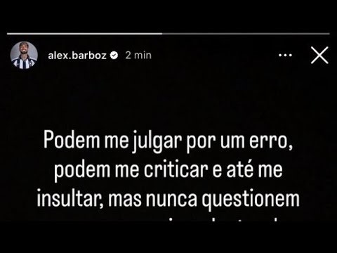 Barboza makes a post defending himself | Writer in Brasília | Botafogo needs to improve its defense