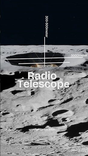 NASA Is Building a 3000m Telescope INSIDE the Moon 🌕 #Shorts