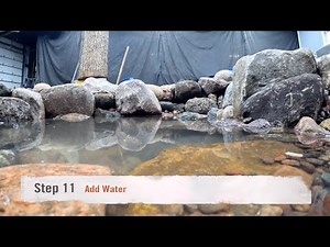How to Build a Koi Pond: Step 11 - Add Water