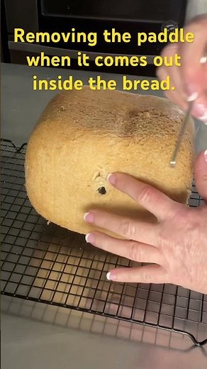 How to Remove a Bread Machine Paddle from the Baked Loaf
