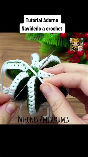 Tutorial Gratuito de Adorno Navideño a Crochet