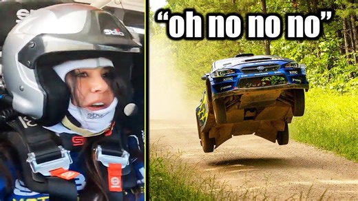 Wife races a rally champion and it’s hilarious