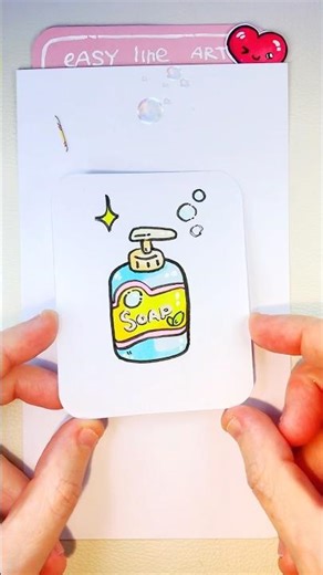🧼 How to draw a Soap #draw #sticker #coloring #drawingideas