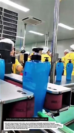 Automatic Liquid Bottle Filling & Capping Machine | High-Speed Production Line.