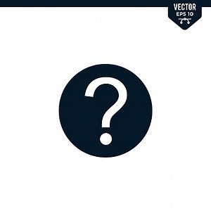Question mark icon design collection, glyph style