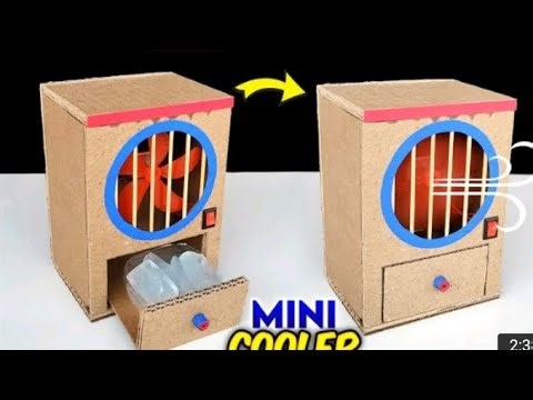 How_to_make_MINI_Cooler_from_cardboard_,_Best_school_project_,_summer_vacation_activity_MP4_480p