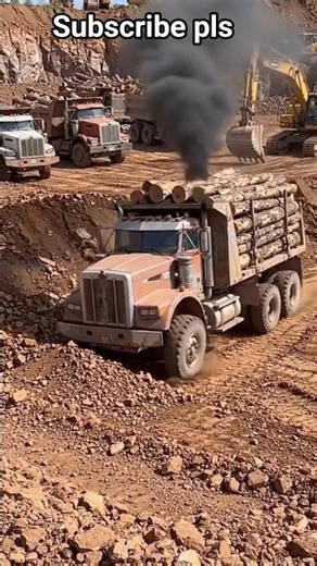 truck with wood