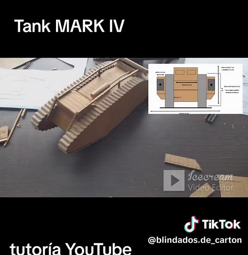 Cómo hacer un tanque Mark IV de cartón