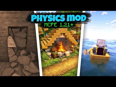 ⚡NEW Physics Mod For Minecraft PE 1.21+ (100% Working)