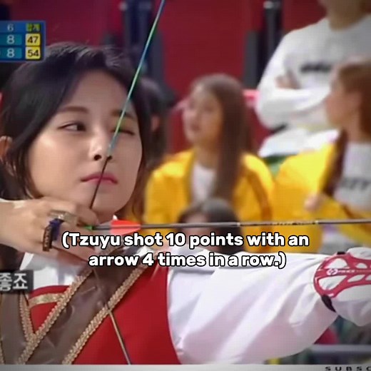 Tzuyu's Impressive Archery Skills - Sana's Reaction