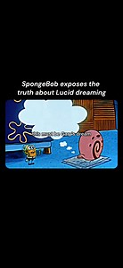 Spongebob accidentally entered a lucid dream. He became conscious inside his dream, but he was confused. He still thought he was only his physical body and did not realize he had entered higher dimensions of reality.The dream realm is the astral plane, which is the realm of imagination and the realm of sleep. The screen you use in your mind to imagine is the astral plane, the place where dreams take form. It is a non-physical dimension.Spongebob wandered into Gary's dream. Inside, Gary was in a 