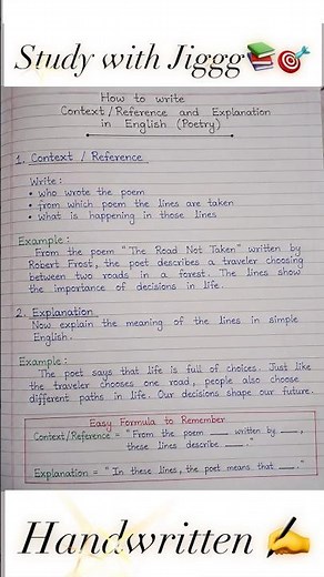 how to write 📖 reference, context and explanation for board classes 10 and 12 #reference #context