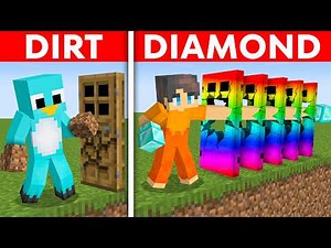 DIRT vs DIAMOND: Battle Of DOORS in Minecraft