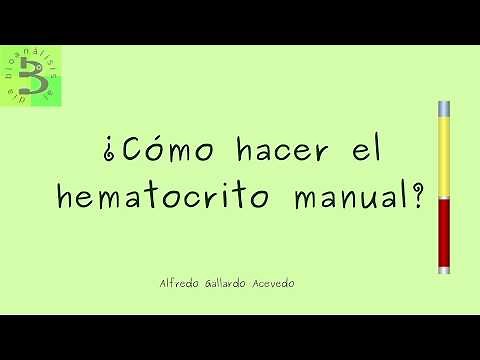 How to perform a manual hematocrit test?