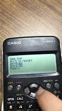 Eat food on Casio FX-580 VN X. Cre: Black #casio #code #gameplay