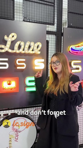 Illuminate your space with our custom signs! 🌟