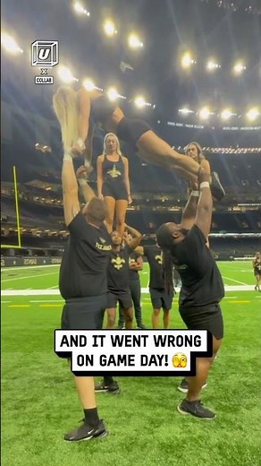 Hilarious cheerleader fail 📣😂 🎥: TikTok / lilyrlowry