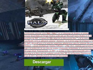 como descargar halo 1 para pc español