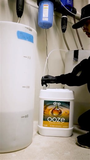 Drip Hydro on Instagram: "Hooking up Ooze to your dosers isn’t a flex. It’s the point. Clean sugars that move through fertigation systems without gumming up injectors, lines, or emitters. • Runs clear through dosers • Built for fertigation and automated feeds • Low-residue profile that minimizes buildup • Compatible with microbial and sterile programs The feedback has been strong so far. Clean tanks. Consistent flow. Better results. Try it in your system and see the difference. Feed clean. Taste