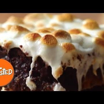 Homemade S'mores Brownies | Best Chocolate Brownies | Sweet Treats | Twisted