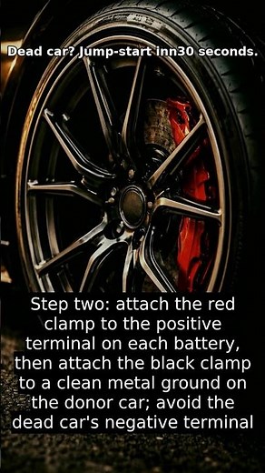 Jump-Starting a Car Safely (Quick Guide)