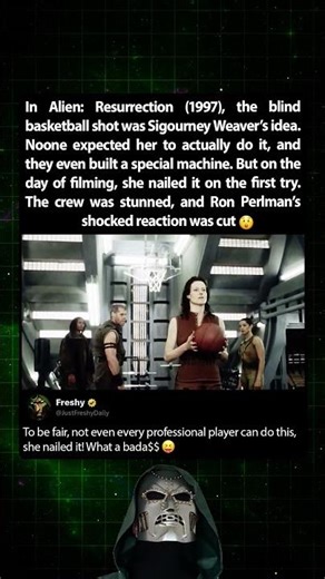 Sigourney Weaver nailed it on the first try in Alien Resurrection (1997)