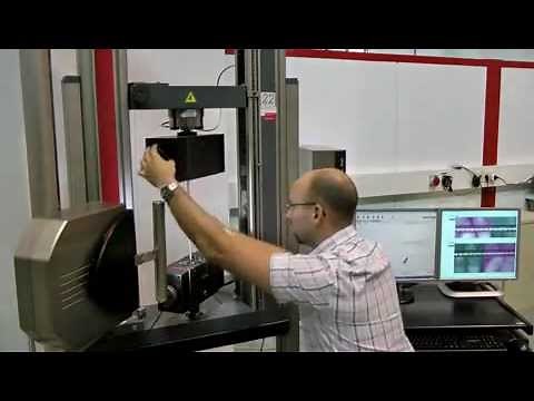 Extensometer videoXtens - Tensile tests on construction steel