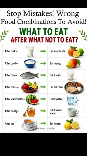 What NOT to eat after certain foods! Toxic food combinations explained! 🥛❌