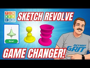 Game Changing Tinkercad Sketch Revolve Tool in 10 Minutes!💯🔥