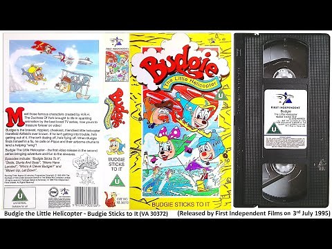 Budgie the Little Helicopter - Budgie Sticks To It (VA 30372) 1995 UK VHS