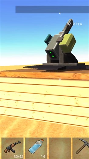 Zombies vs Automatic turret.Ocean is home