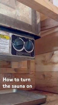 How to operate the sauna heater.