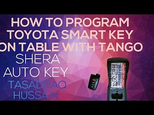 How to program Toyota smart key on table with tango