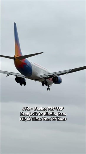 4K #aviation | Jet2 - Boeing 737-85P | Reykjavik to Birmingham