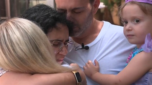 WATCH: Parents reunite with hero citizen who shielded daughter from bullets during Bondi attack