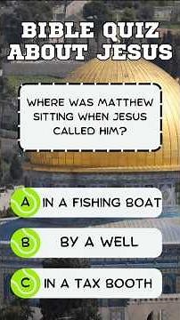 4 HARDEST BIBLE QUIZ QUESTIONS AND ANSWERS ABOUT JESUS