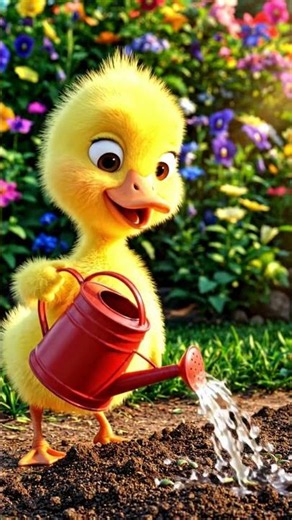 Baby Duck Grew a Magical Vegetable Garden 🌱🐥❤️ | Cute Farming Story ✨ #animation #cutebaby