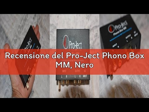 Recensione del Pro-Ject Phono Box MM, Nero