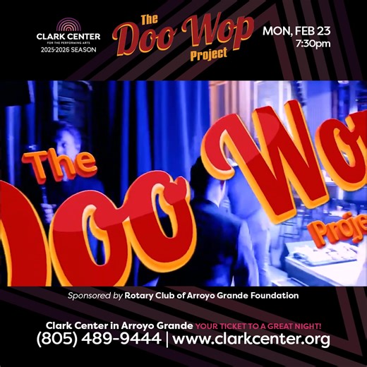 From classic street-corner harmonies to today’s chart-toppers, The Doo Wop Project traces the evolution of Doo Wop with vintage flair and modern swagger. Featuring Broadway stars from Jersey Boys, Motown, and Beautiful, this is a feel-good night packed with tight vocals, charm, and serious musical chops. Expect favorites from The Flamingos and The Four Seasons, plus “doo wopified” surprises from artists like Adele, Amy Winehouse, and more. 📅 Mon, Feb 23, 2026 🕢 7:30pm 📍 Clark Center for the P