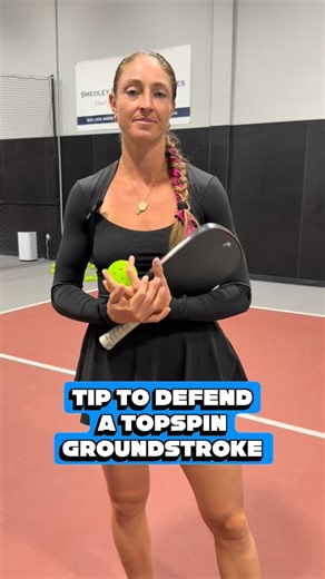 Callie Jo Smith on Instagram: "Struggling to return that topspin ground stoke? Let’s chat through some tips that might help 👍 #pickleball #pickleballtips #pickleballaddiction #pickleballcoach"