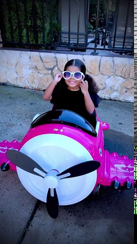 Ride On Airplane with Remote Control TOBBI Kid Car Battery Powered Toddler Car to Drive 12V Electric Ride On Cars for Kids Age 3-8 w/Bombing Sound/Joysticks Operation/FM Radio