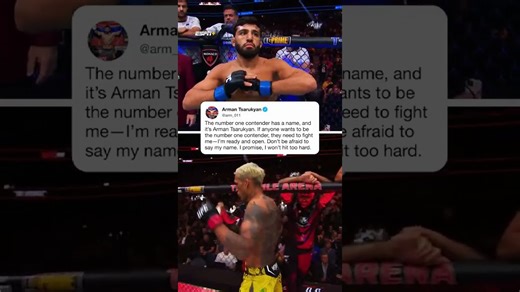 Arman Tsarukyan calls out Charles Oliveira to fight for the No. 1 UFC lightweight contender spot 🍿