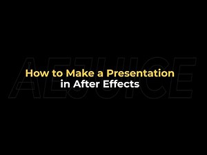 How to Make a Presentation in After Effects – AEJuice Tutorials