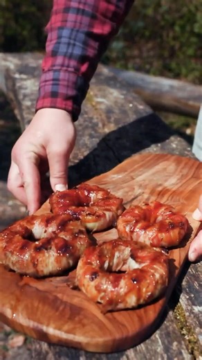 Insanely Delicious Stuffed Onion Rings on the Grill