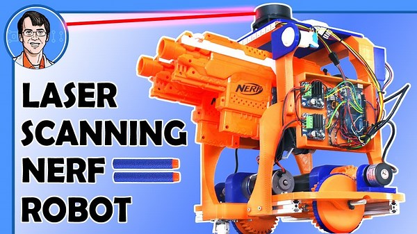 Autonomous NERF Robot controlled by LIDAR