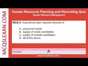 HR Planning Quiz Questions Answers PDF | HR Planning Notes Class 12-9 Ch 7 | HRM Quiz App e-Book